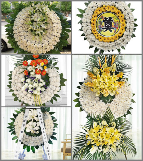 湖南永州道县桥头镇大车坝村花圈速递